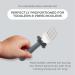 Grabease Stainless Steel Fork Knife & Spoon Set for Ages 18m+ - Gray - Durable & Safe Cutlery - Buy Online on GoSupps.com