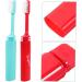 FRCOLOR 2-Pack Travel Toothbrush & Tooth Grinder - Kids' Collapsible Camping Toothbrush with Outdoor Hanging Hooks - Buy Online on GoSupps.com