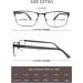 MODFANS 3 Pack Reading Glasses 1.0 for Men - Blue Light Filter Metal Frame Rectangle Style Stainless Steel - +1.00 Color124 - Buy Online on GoSupps.com
