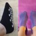 Moisturizing Gel Socks - 2 Pairs Infused with Vitamins & Oils for Spa Foot Care - Pink & Blue - Ideal for Women - Buy Online on GoSupps.com