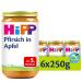 HiPP Fruits Peach in Apple Pack of 6 (6 x 250 g) H 4600 Peaches 250g 250 g (Pack of 6) Peaches