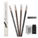 PVC Duckbill 4-in-1 Eyebrow Pencil Sharpener Set 1pc tool 4pcs 1818 Eyebrow Pencils 1pc Razor for Microblading Beauty Beginners and Professional (1 Set)