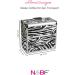 Nails Factory N&BF Professional Cosmetic Case - Large Zebram Pattern Aluminum Beauty Case with Foldable Compartments | 35x22x36 cm | Durable Nail Organizer - Buy Online on GoSupps.com