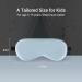 LaCourse Natural Pure Mulberry Silk Kids Eye Mask - Blue | Adjustable Strap | Complete Blackout Sleep Mask for Boys and Girls | Includes Travel Pouch - Buy Online on GoSupps.com