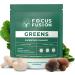 Focus Fusion Supergreen Superfood Gummies | Organic Greens & Beet Root Gummies with Plant-Based Blend | Daily Plant-Based Supplement with 74 Fruits & Vegetables | Chewable Gummies 1