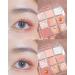 PICKX 9-Color Glitter Eyeshadow Palette - Matte, High Pigmented, Waterproof & Long-Lasting Eye Shadow Powder in Pink - Buy Online on GoSupps.com