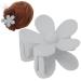 Buy Lightweight Large Flower Claw Clip | Durable Anti-Slip Hair Clip for Women & Girls - Light Gray - International Shipping Available - Buy Online on GoSupps.com