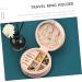 Zerodeko 2pcs Portable Jewelry Box Mens Earring Men Earring Small Earrings Container Girl Jewelry Earring Case Hoop Earrings for Girls Small Containers Watch Box Leather Travel Vintage 10X10X5CMx2pcs Pinkx2pcs - Buy Online on GoSupps.com