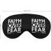 Faith Over Fear Scripture Sleep Mask | Adjustable Straps | Blackout Eye Cover - Buy Online on GoSupps.com