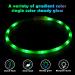 Auauy LED Neck Band for Dogs & Cats - USB Rechargeable Adjustable Waterproof Silicone Safety Collar with 4 Modes (Green) - Buy Online on GoSupps.com