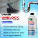 Drain Unblocker Powerful Effectively Removes Blockages Liquid Cleaner Kitchen Sink Unblocker & Bathroom Sink Plug Hole Liquid & Hair Unblocker Sludge Remove from Showers Toilet Clean (1000ml) - Buy Online on GoSupps.com