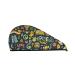Colorful Hippie Microfiber Hair Towel Soft Super Absorbent Hair Towel Wrap for Women Coral Velvet Quick Dry Hair Cap for Long Curly and Thick Hair