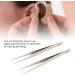 Premium Stainless Steel Tweezers - Precision 2-Part Straight Lace for Hearing Aids & Ingrown Hair - Pointed Needle Precision Tweezers - Buy Online on GoSupps.com