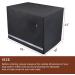 Yotache 48-inch Dog Crate Cover - Waterproof & Windproof Pet Kennel Cover for Extra Large Double Door Wire Cage - Indoor/Outdoor, Durable 600D Polyester - Reflective Strip, Black - Buy Online on GoSupps.com