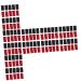 Sosoport Finger Sleeves 120 Pcs Finger Guard Basketball Nylon Finger Pad Finger Cots 4.5X2.5CMx6pcs Black Redx6pcs