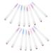 Beatifufu 20sets Mascara Wand Tube Travel Mascara Makeup Tool Empty Artificial Fiber Applicator Eyelash