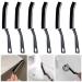 6Pcs Gap Cleaning Brush Hard Bristle Crevice Cleaning Brush for Household Use Hand-held Groove Deep Cleaning Brush for Shutter Door Window Track Kitchen (Black)