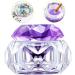 Nail Art Dappen Dish Crystal Glass Liquid Powder Cup Clear Diamond Manicure Bowl with Lid Brushes - Buy Online on GoSupps.com