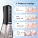 SARMOCARE Cordless Water Flosser - 350ML 4 Modes & Tips | IPX7 Waterproof Rechargeable Oral Irrigator for Home & Travel - Black - Buy Online on GoSupps.com