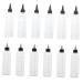 12 pi ces Bouteilles Embout Effil Squeeze Bottles Transparente avec chelle pour Application Teinture Cheveux et R paration Rayures Voiture