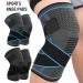 RooRuns All-Day Comfort Knee Brace - Adjustable for Men & Women 2 Pairs Ideal for Arthritis Joint Pain & Sports Injuries - Blue Medium - Buy Online on GoSupps.com
