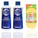 Bar Keepers Friend Original Multi Surface Cleaner & Stain Remover Powder | 2 pack | 2 x 250g Bottle + Elbow Grease Scrubbing Pad