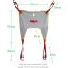 Patient Lifting Hoist Sling Portable Transfer Belt Sling 4 Adjustable Lanyards Divided Leg Shower Sling for Nursing Elderly Disabled Safety Convenient Load-230kg L - Buy Online on GoSupps.com