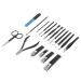 Fyearfly Manicure Set 18-Piece Portable Manicure Set with Eyebrow Trimmer Dead Skin Pliers Nail Clippers and Storage Box for Travel and Home Use - Buy Online on GoSupps.com