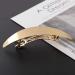 Set of 2 French Hair Barrettes - Gold and Silver Spring Clips for Women - Oval Hair Jewelry - Buy Online on GoSupps.com