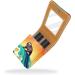 Travel Lipstick Organizer Case | Portable Makeup Bag with Mirror | Abstract Wave Sloth Surfing Design - Buy Online on GoSupps.com