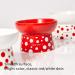 Petkit Ceramic Raised Cat Food Bowls Set - Elevated Porcelain Kitty Puppy Dishes in White and Red (2 Bowls) - Buy Online on GoSupps.com