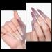 TOMICCA Long Oval French Edge Nail Tips 510pcs - Clear Matte Half Cover False Nails for Acrylic Extensions - 15 Sizes Artificial Nails for Salon Use - Buy Online on GoSupps.com