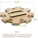 Exqline Mexican Train Dominoes Accessory Set with Wooden Hub, Scorepad, and Train Markers - Buy Online on GoSupps.com