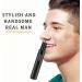 USB Rechargeable Nose Hair Trimmer for Men - Professional Pain-Free Ear & Nose Hair Removal with Waterproof Dual Edge Blades - Blue - Buy Online on GoSupps.com