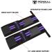 Womens Wrist Wraps with Thumb Loops - 12 Professional Grade - Support Brace for Weightlifting, Powerlifting - Black/Purple - Buy Online on GoSupps.com