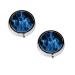 Blue Flame Printed Mini Round Pill Box Pill Box 3 Compartment Medicine Pill Case Pill Organizer Travel Pillbox Portable Pill Box for Pocket Home Office Use