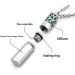 SHOWNICE Star Signs Pendant Necklace | Aromatherapy Oil Diffuser Locket in Stainless Steel - Aries - Buy Online on GoSupps.com