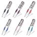 6 Pieces Tweezers with LED Light Stainless Steel Tweezers Makeup Eyelash Eyebrow Hair Removal Precision Tweezers with Light for Women and Men(Red Blue Brown Pink Black Green) Blue green