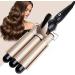 Yuehuam 3 Barrel Curling Iron Wand Two Temperature Adjustments Hair Waver Curling Iron for Long Hair Ceramic Curling Wand Gift for Women for Women or Girls - Buy Online on GoSupps.com