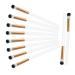 SOESFOUFU 10pcs Makeup Brush Concealer Brush Precision Eyeshadow Brush Eye Makeup Kit White Wooden Handle
