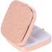 Simple Metal Portable Mini Medicine Box - 3 Compartment Storage Case (Rose) | International Shipping Available - Buy Online on GoSupps.com