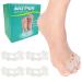 Toe Separator- Relieve Foot Pain Bunion Corrector SEBS Material Toe Straightener Gentle Correction Toe Spreader for Overlapping Toes Hammer Toes Toe Pad Bunions(2 Pairs) 4 Count (Pack of 1)
