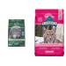 Blue Buffalo Wilderness More Meat & Wholesome Grains Natural Dry Dog Food Duck 24lb & Wilderness High Protein Grain Free Natural Adult Dry Cat Food Salmon 4.9 Kg Bag - Large Bag Kibble FOOD + PET_FOOD 840243127399 More Meat Wholesome Grains