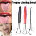 DHLIIIQQ Double-Sided Tongue Scraper | Eliminate Bad Breath & Stubborn Coating | Durable Red Cleaning Tool - Buy Online on GoSupps.com