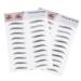 FOMIYES 2pcs 3d Eyebrow Stickers Lady Tools 3d Stickers Artificial Eyebrow Miss Eyebrow Shape The Lazy