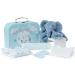 Baby Box Shop New Born Baby Boy Gift Set - 7 Gifts for Baby Boys with New Born Baby Essentials - Baby Boy Gifts Newborn Keepsake Baby Hamper Baby Shower Gifts Baby Boy Hamper Baby Gift Set - Blue M Blue