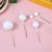 40 Pcs Ball Cake Toppers Round White Mini Balloon Cake Topper White Cake Balls Decorations Foam Ballon Cupcake Topper DIY Cake Insert Topper White Cake Balls for Party Wedding Baby Shower Decor - Buy Online on GoSupps.com