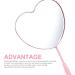 Minkissy Love Heart Lash Mirror for Eyelash Extensions | Stainless Steel Handheld Mirror for Women | Pink Lash Technician Supplies - Buy Online on GoSupps.com