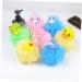 Beavorty 4Pcs Animal Shaped Bath Flower Shower Sponge Loofah - Cute Scrub Balls for Kids & Adults - Soft Bath Pouf Scrubber for Gentle Cleansing - Buy Online on GoSupps.com