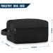 Large Water-Resistant Men's Travel Toiletry Bag - Gym & Shower Organizer in Black - Buy Online on GoSupps.com